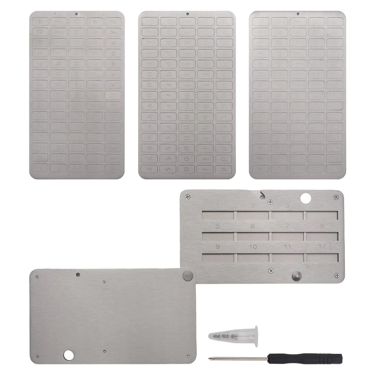 Y412A J~Plates Wallet Crypto Cryptocurrency Storage Crypto Wallet for Bitcoin Hardware Cold Backup Mechanical Code Record Book view 2