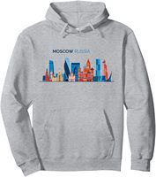 Moscow Skyline Vintage Russian Souvenir Russia Pullover Hoodie Men's Sweatshirts Unisex Autumn Streetwear Tops Ropa Mujer