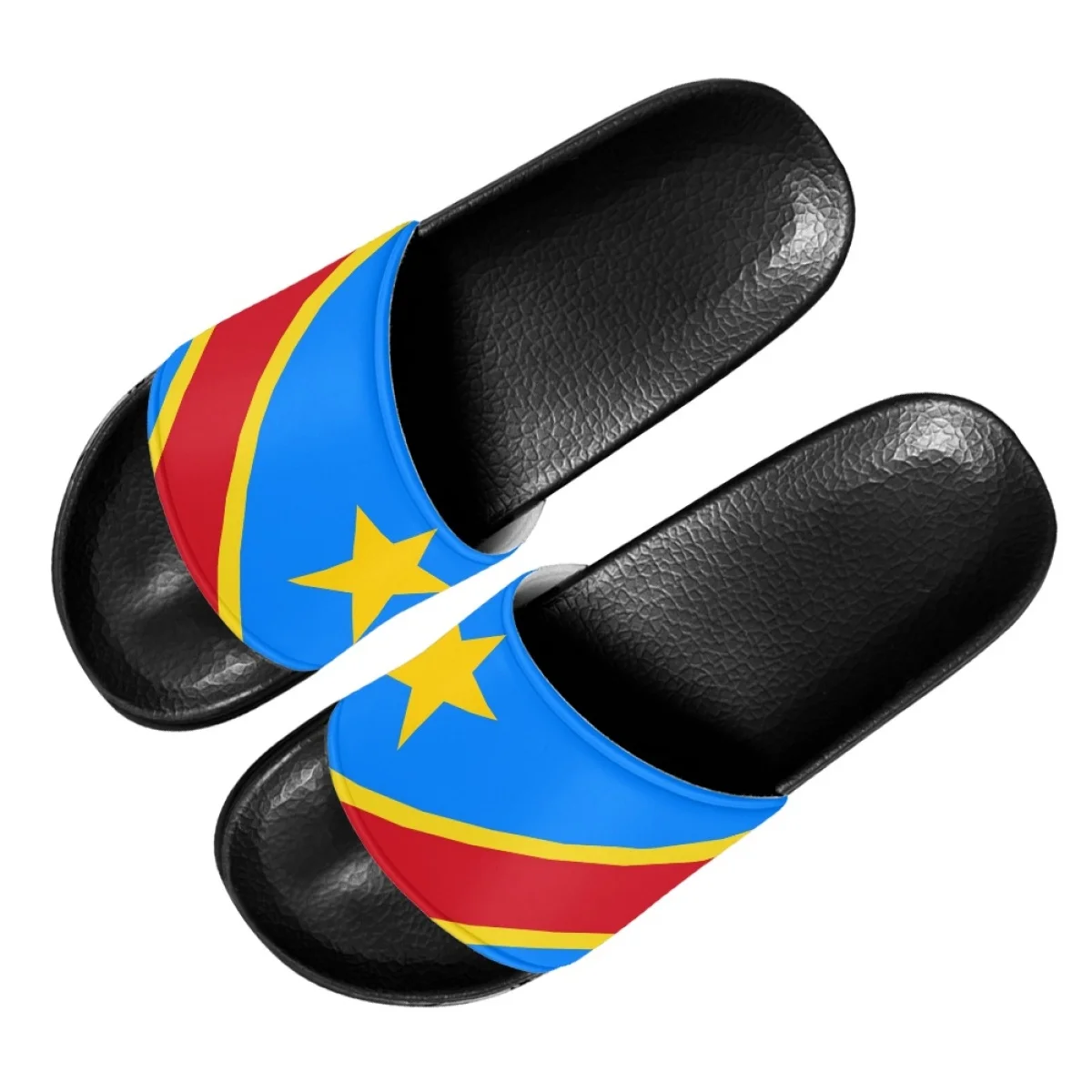 Republic of Congo Flag Print Home Slippers Anti-Slip Casual Outdoor Slides Fashion Comfortable Beach Shoes For Women Zapatos