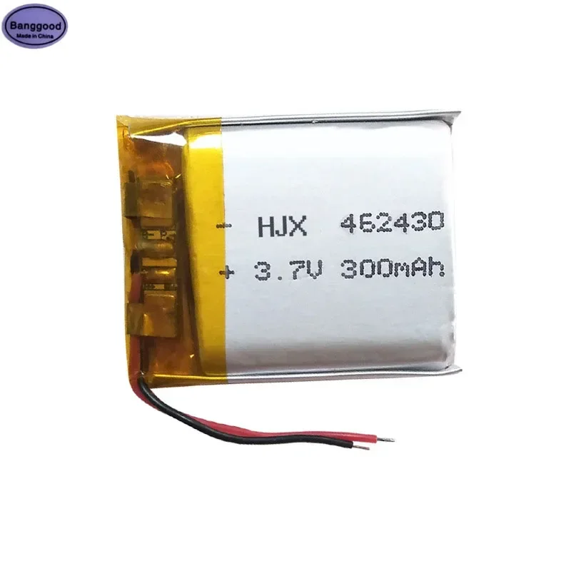 

1PC 3.7V 300mAh 462430 Lipo Polymer Lithium Rechargeable Li-ion Battery Cells For Voice Recorder Pen MP3 MP4