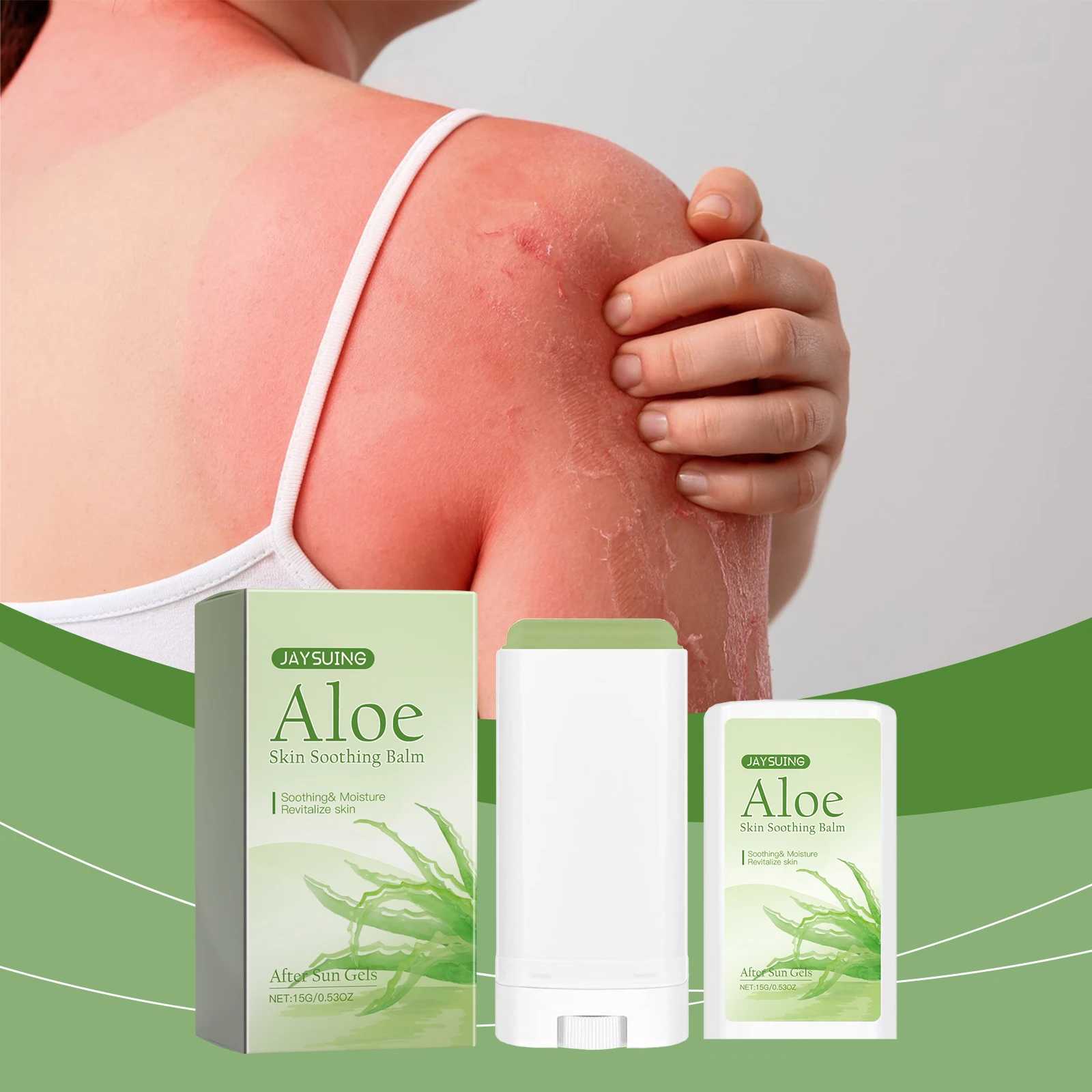 

Aloe Vera Cream Moisturizing Stick Sun After Repair Cream Rejuvenating Nourishing Hydrating Sooth Redness Refreshing Body Lotion