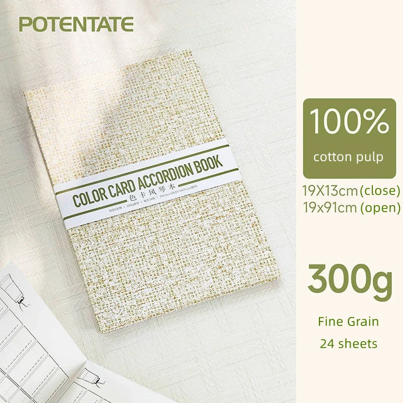 Karta próbna POTENTATE, papier akwarelowy, 100% bawełna/drewno, 300g, drobnoziarnisty papier malarski, artykuły plastyczne — zdjęcie produktu 6