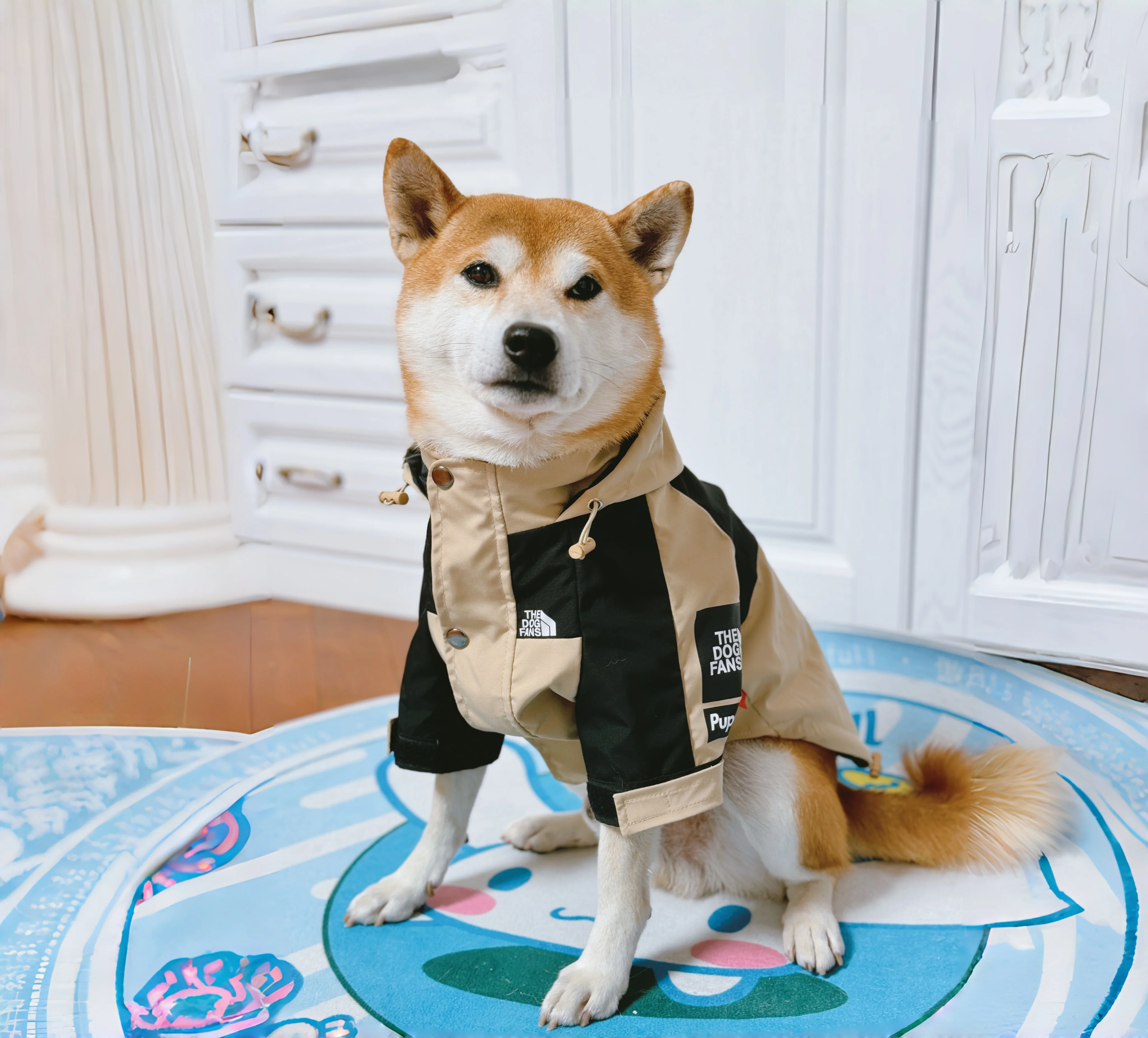 

Dog Clothes Raincoat For Small Big Dogs Wind Coat Windbreaker French Bulldog Hoodie For Dogs Clothes Jacket Chihuahua Dog Face