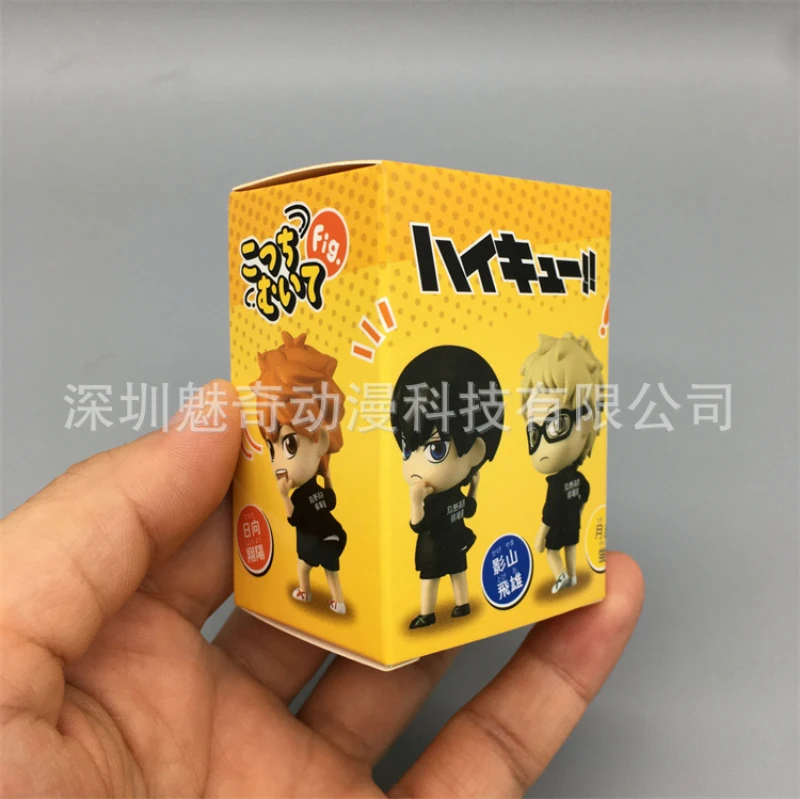 4 Piezas de Figuras de Acción Originales de Anime Haikyuu, Decoración de Mesa Kawaii, Shoyo Hinata, Tobio Kageyama, Juguetes para Niños, Regalo de Cumpleaños