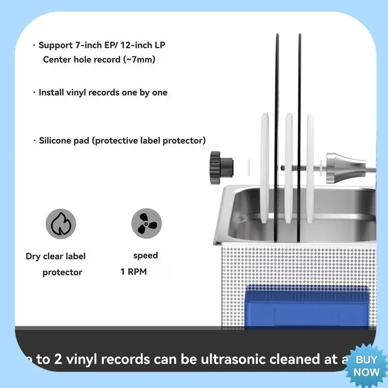 

A47Z Vinyl Record Aluminum Alloy Bracket Available Ultrasonic Cleaner 7/12 Inch LP EP Disc For Above 6L Ultrasonic Bath UK Plug