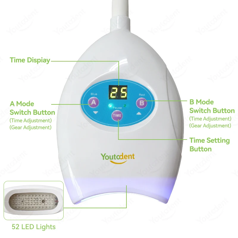Professional Dental Teeth Whitening Lamp Teeth Bleaching Machine Cold LED Light Dentistry Equipment Tool Center Pillar Style