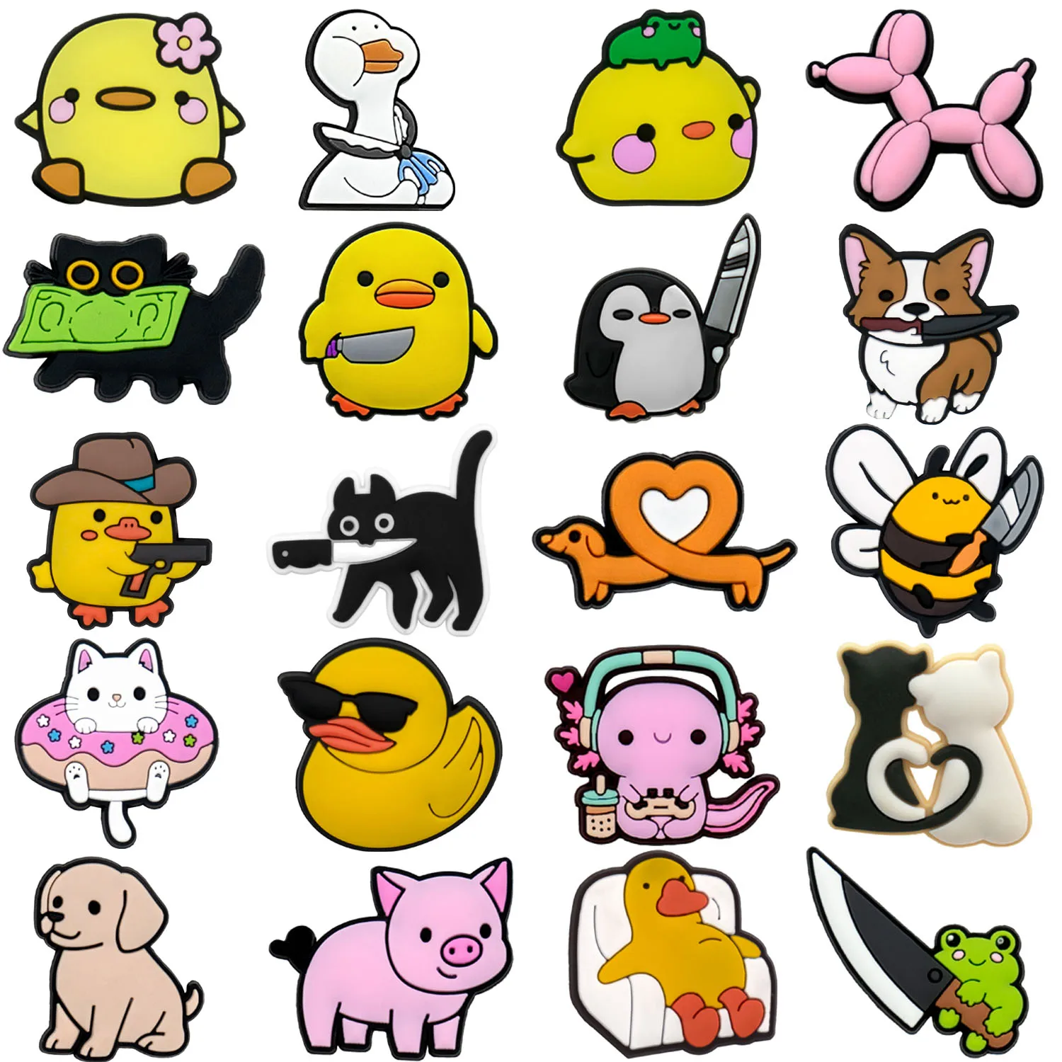 1/20Pcs Pvc Funny A…