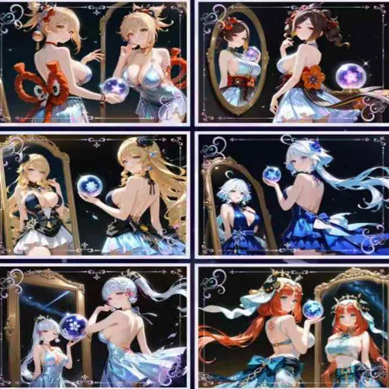 卸売 女神物語 A5 アクリルアートカード 100種類 ホログラフィックデザイン プレミアムコレクタブルセット 限定版シリーズ