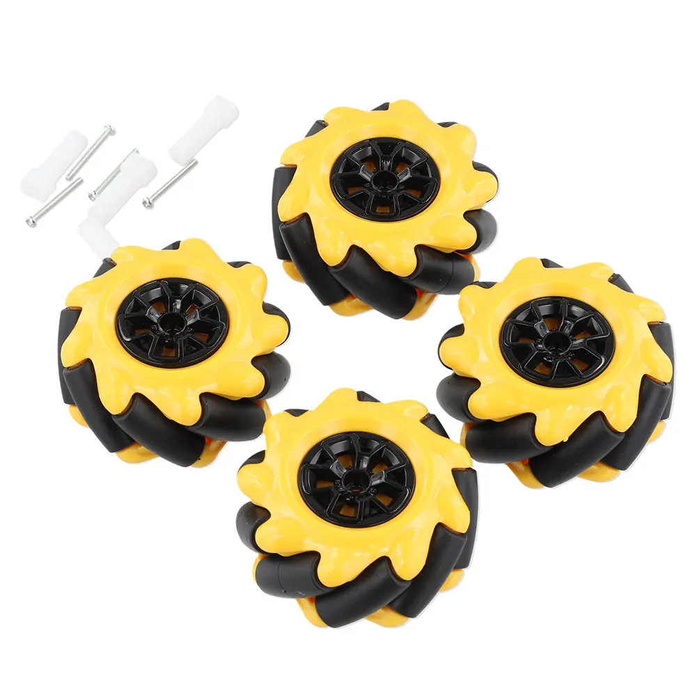 Mechanum Rolling Wheel Left /Right Wheels Omni-Directional Wheel 48/60/80MM Smart Robot Car Accessories DIY Toy Components