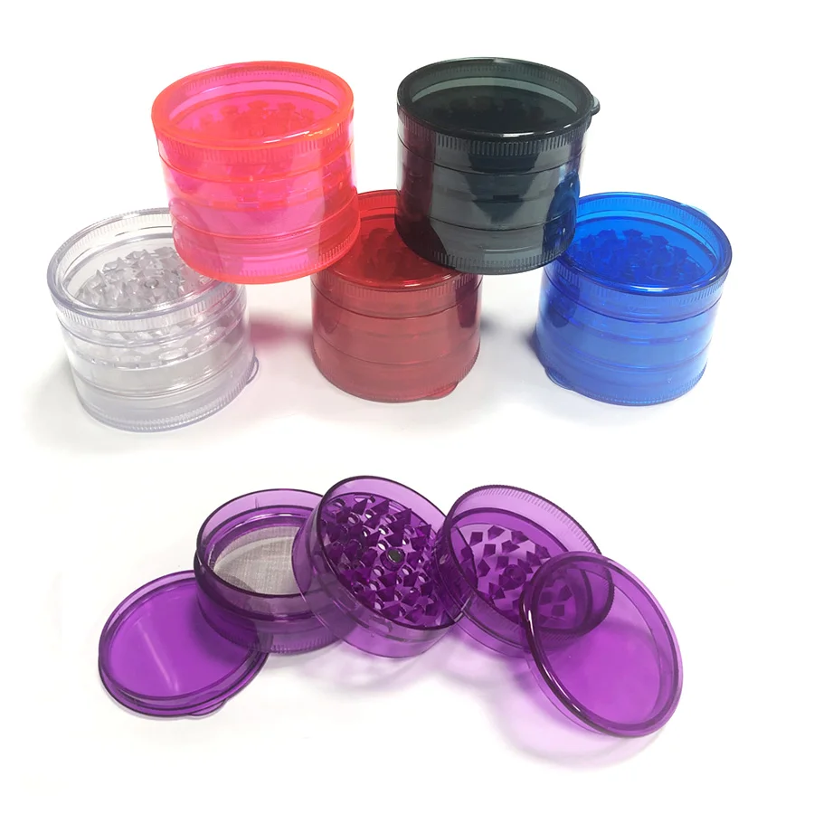 Color Plastic Herb Grinder 5-Layers Mill Crusher Mortar Manual Tobacco Grass Grinder Cigarette Tool Smoking Accessories Gift