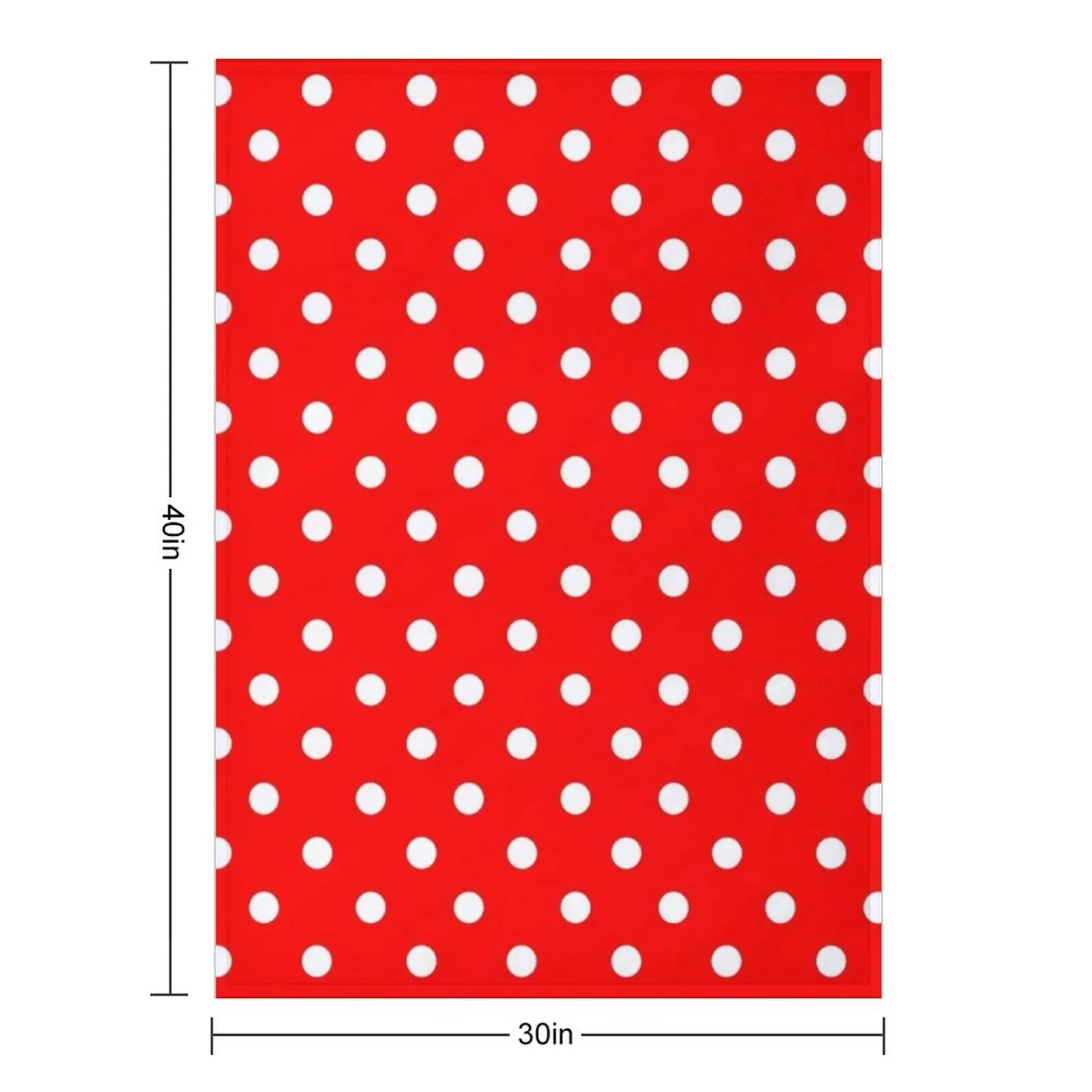 White Dots on Red Throw Blanket decorative Picnic Beautifuls For Sofa Thin Blankets