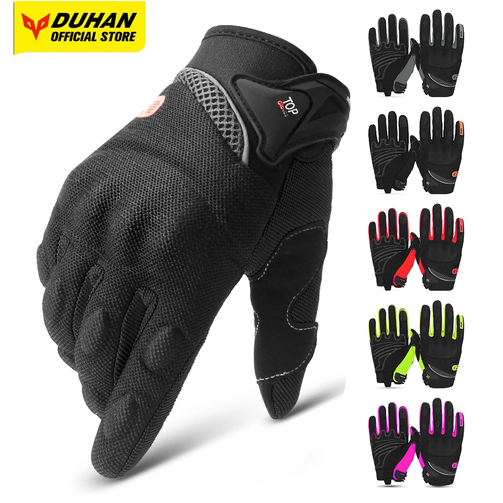 

Motorcycle Gloves Men Touch Screen Motocross Gloves Summer Mesh Breathable Full Finger Touch Screen Cycling Gloves