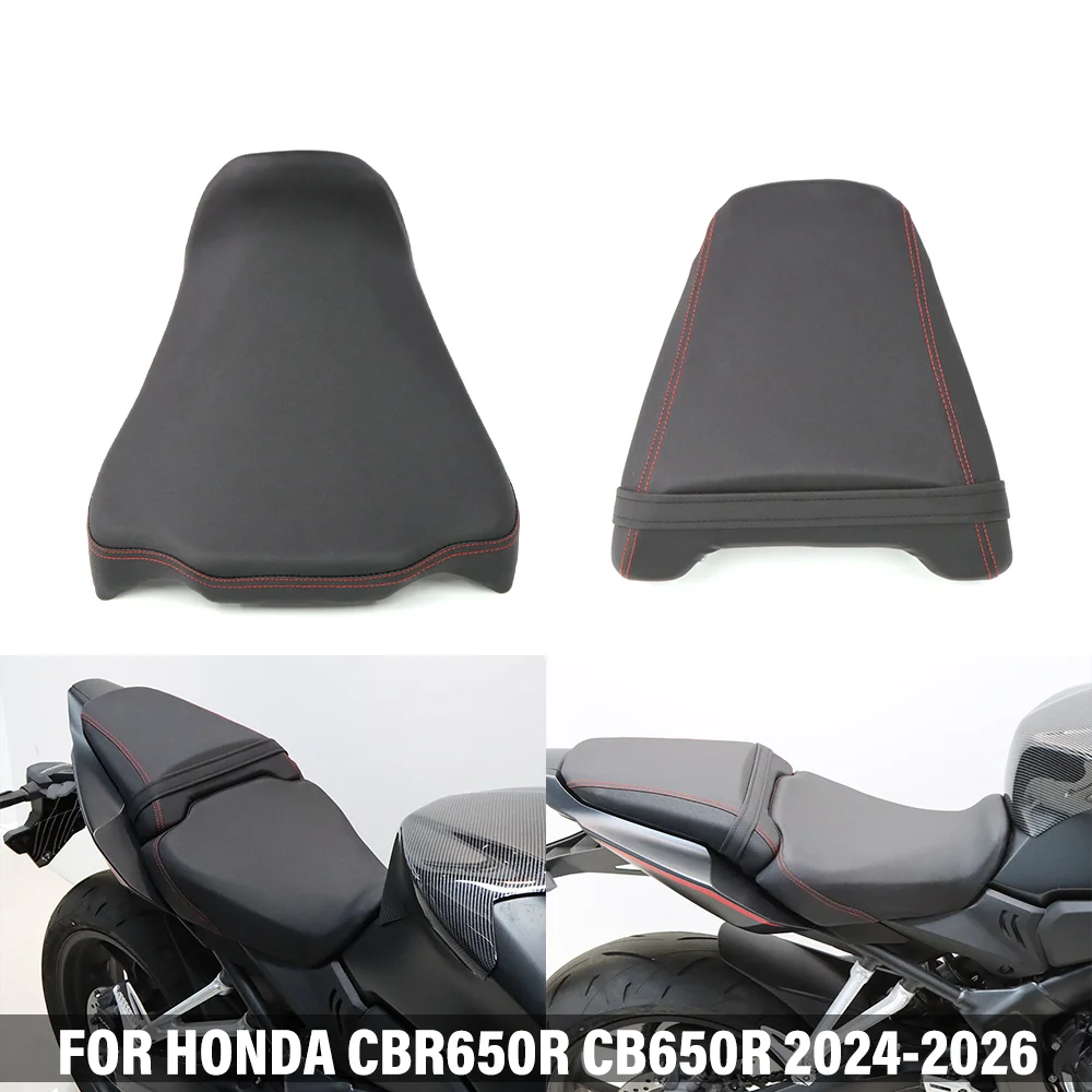 Motorcycle Passenger Seat Cushion Pillion Rider Front Rear Seat Pad Fit For HONDA CB650R CBR650R E-CLUTCH 2024-2026 CB CBR 650R