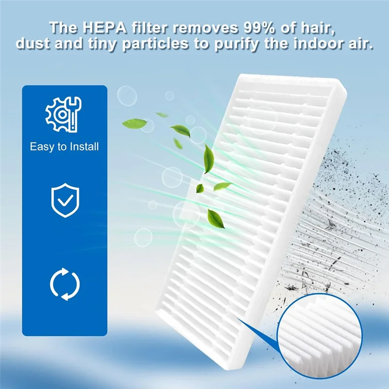 قطع غيار A86I لأجزاء المكنسة الكهربائية Eufy Omni C20، الفرش الجانبية الرئيسية، مرشحات HEPA، أكياس الممسحة