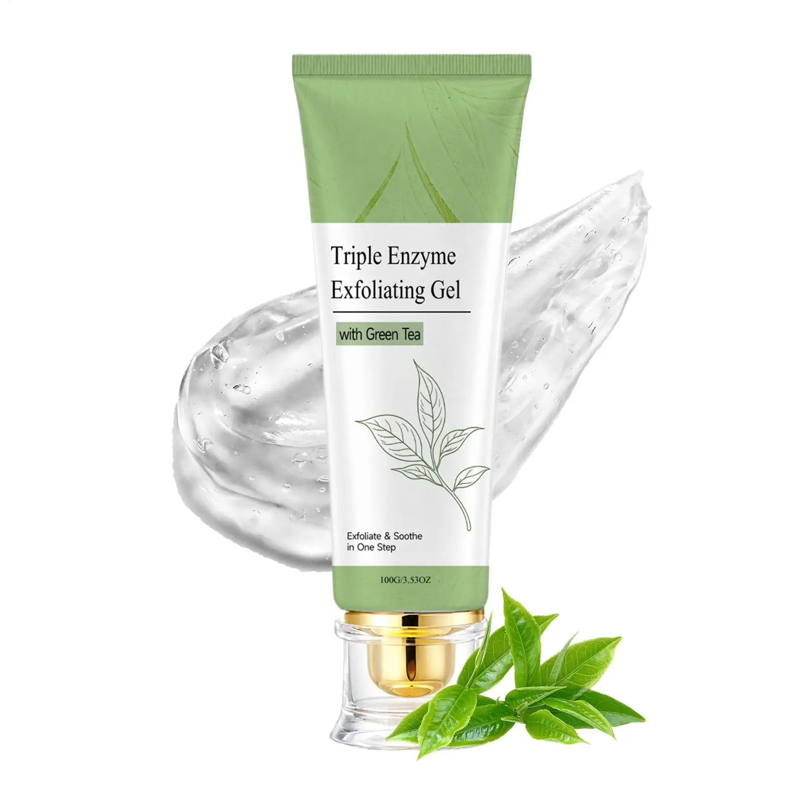 Face Scrub Gel Plant Extract Gentle Brightening Deep Cleansing Moisturizing Body Gel for Men Women All Skin Types Hands Elbows