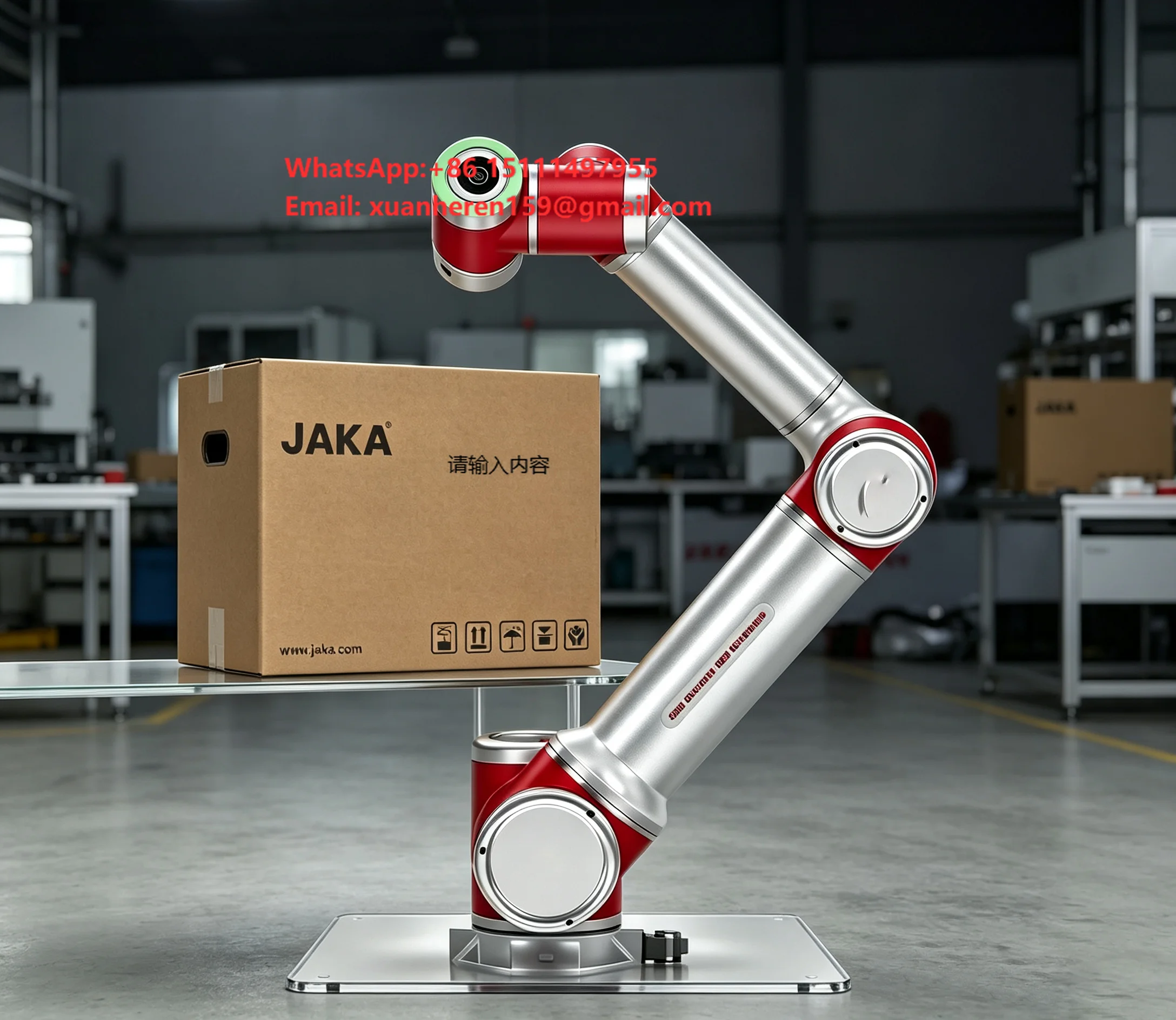 Robot collaboratif JAKA Zu18, bras robotisé industriel à vision 3D pour la préhension, le placement, le chargement et le déchargement, avec prix de gros