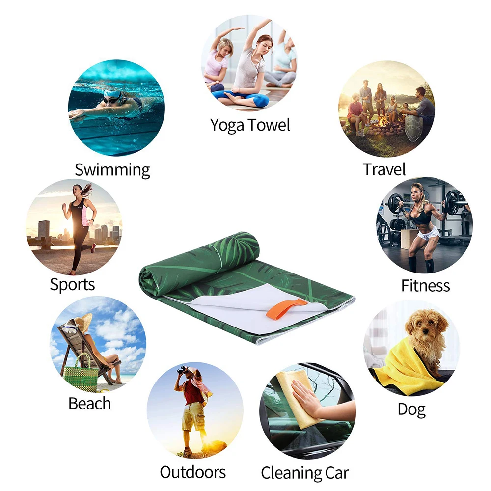 1pc Luxurious Custom Printed Beach Towel Soft Sand-resistant & Super Absorbent - Ideal for Outdoor Adventures, Pool, Gym & Yoga