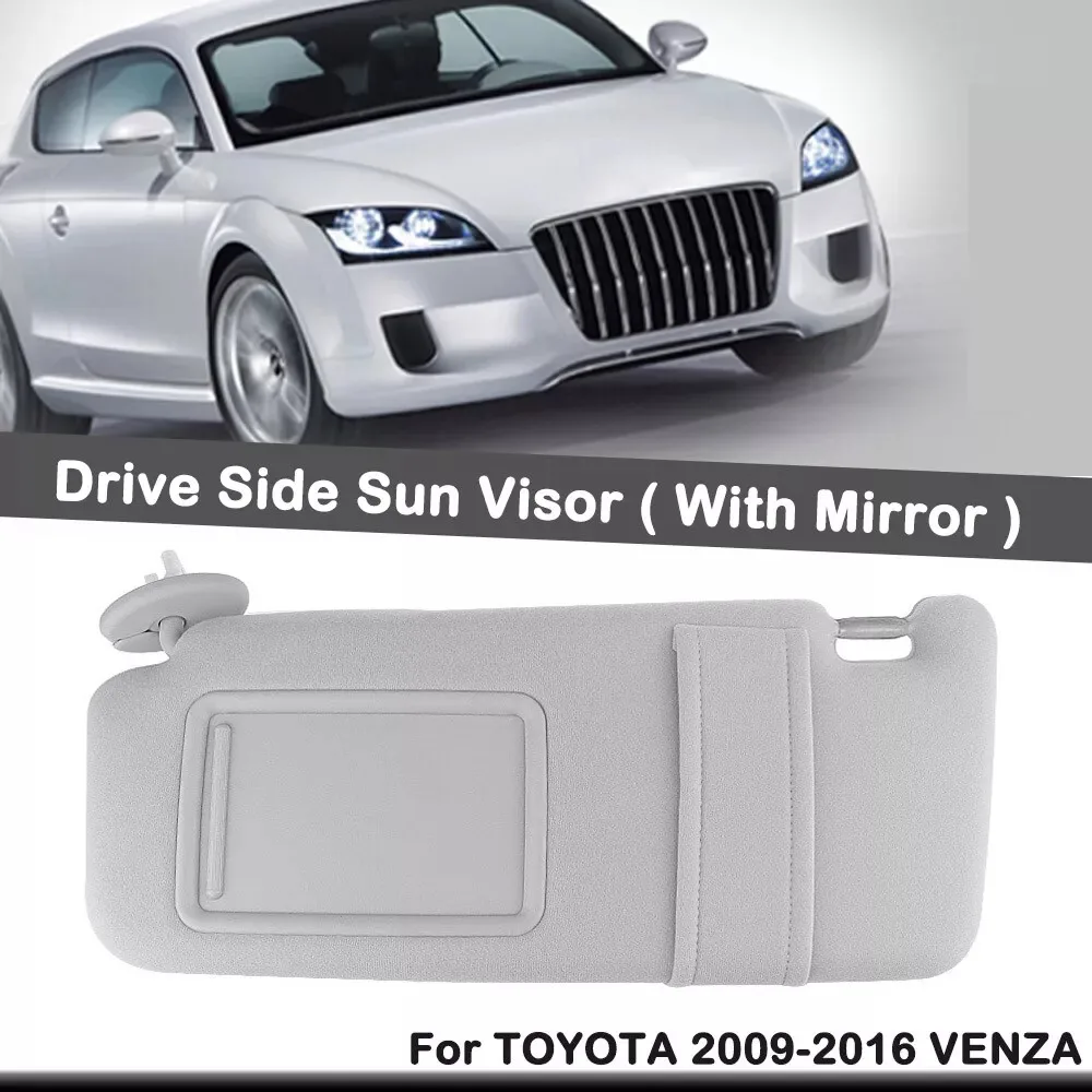

New Sun Visor 74320-0T021 For Toyota Venza 2009-2016 Left Driver Side With Sunroof&Light&mirro OE 74310-0T021-B1
