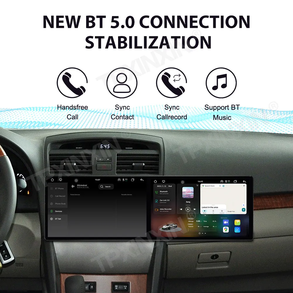 

10,1-дюймовый автомобильный радиоприемник для Toyota Camry 2007-2011 с Android Auto, GPS-навигацией, мультимедиа, видео и стереосистемой