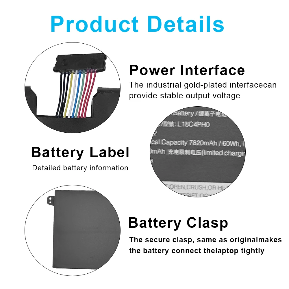 New L18C4PH0 Laptop Battery For Lenovo IdeaPad Yoga C940-14IIL 2019 81Q9002GUS 81Q90041US 81Q9000GUS Series 5B10W67374 L18M4PH0