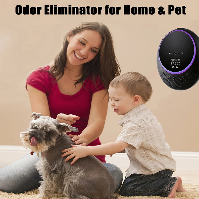 Ultraviolet Ozone Generator O₃ Smart Air Purifier Pet Odor Remover UV Light Disinfect Machine Odor Ellminator for Toilet/House