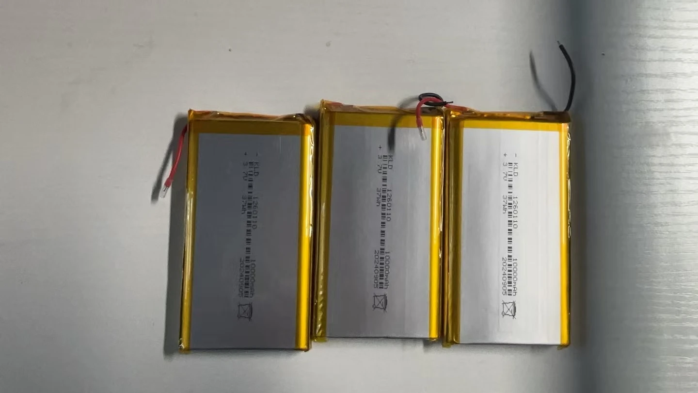 1260110 Battery Cell Polymer Lithium Battery 10000mAh Large Capacity Small Household Appliance Sweeping Machine Core