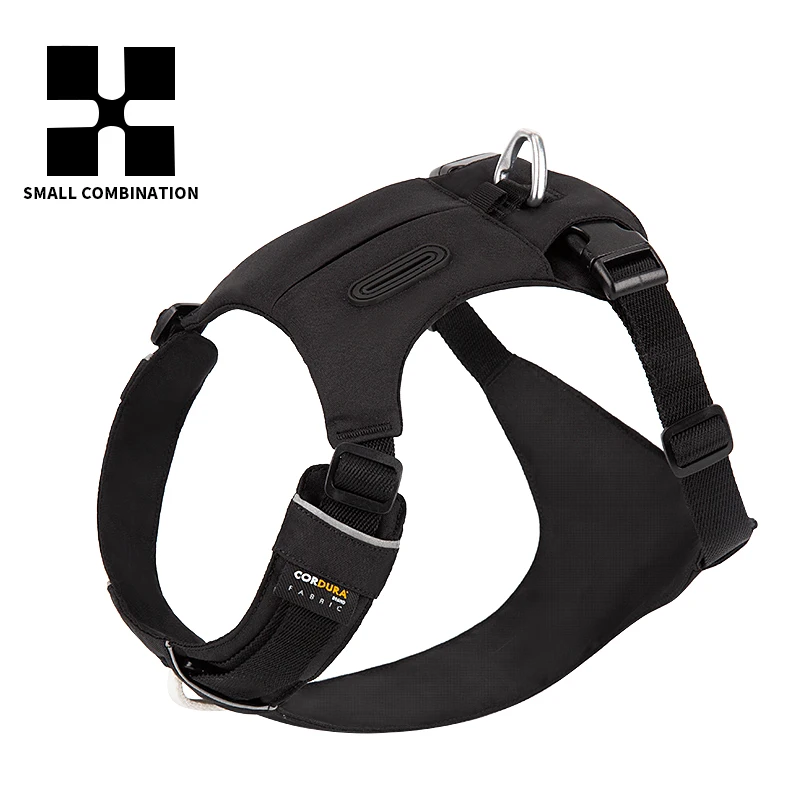 

SMALL COMBINATION Pet Harness Nylon Webbing with 3M Reflection Adjutable Aluminum Alloy for Big Medium Small Dog XZH-H23004-1