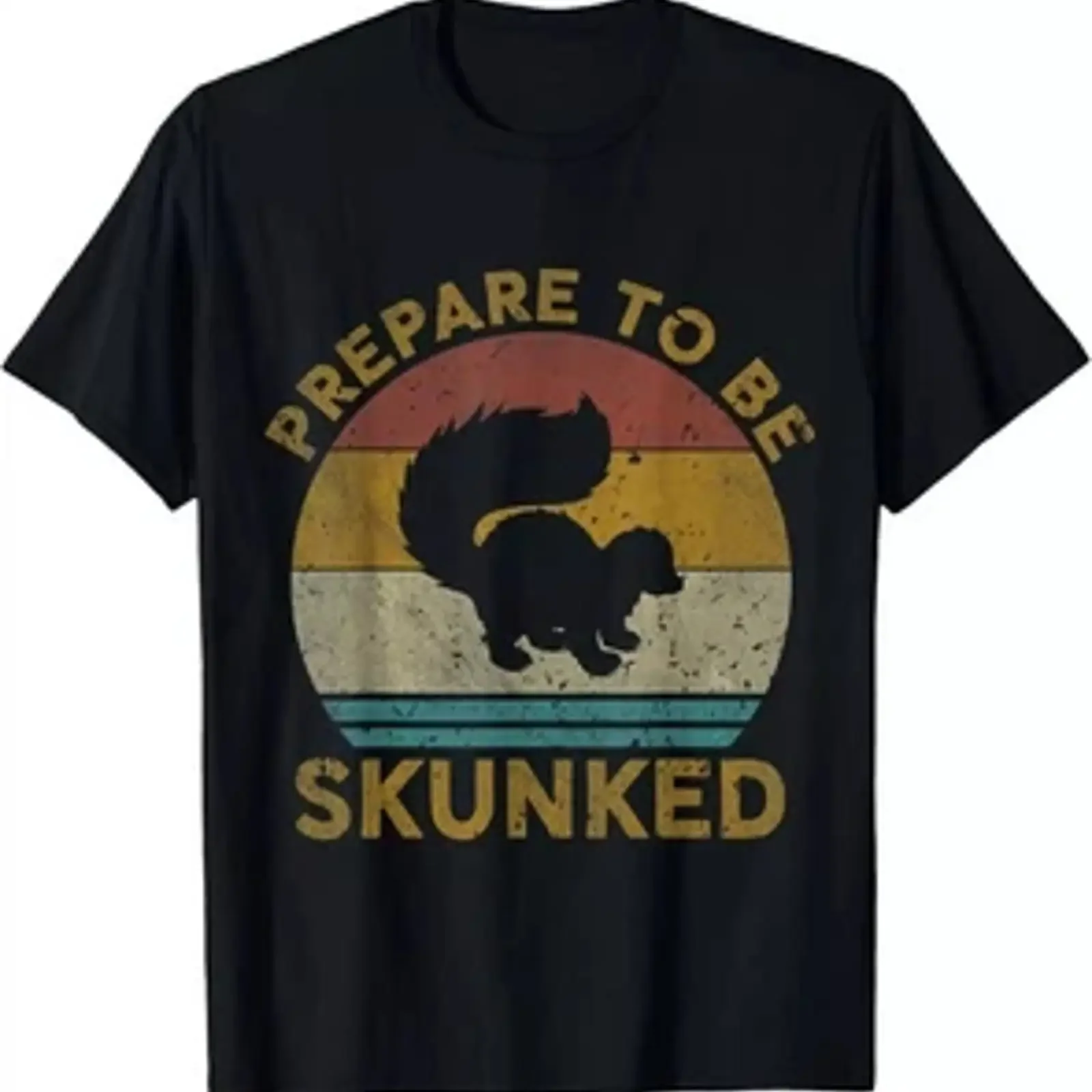 Prepare To Be Skunked Cribbage Lovers Vintage Game T Shirt vintage Washed fashion Breathable Slightly homme