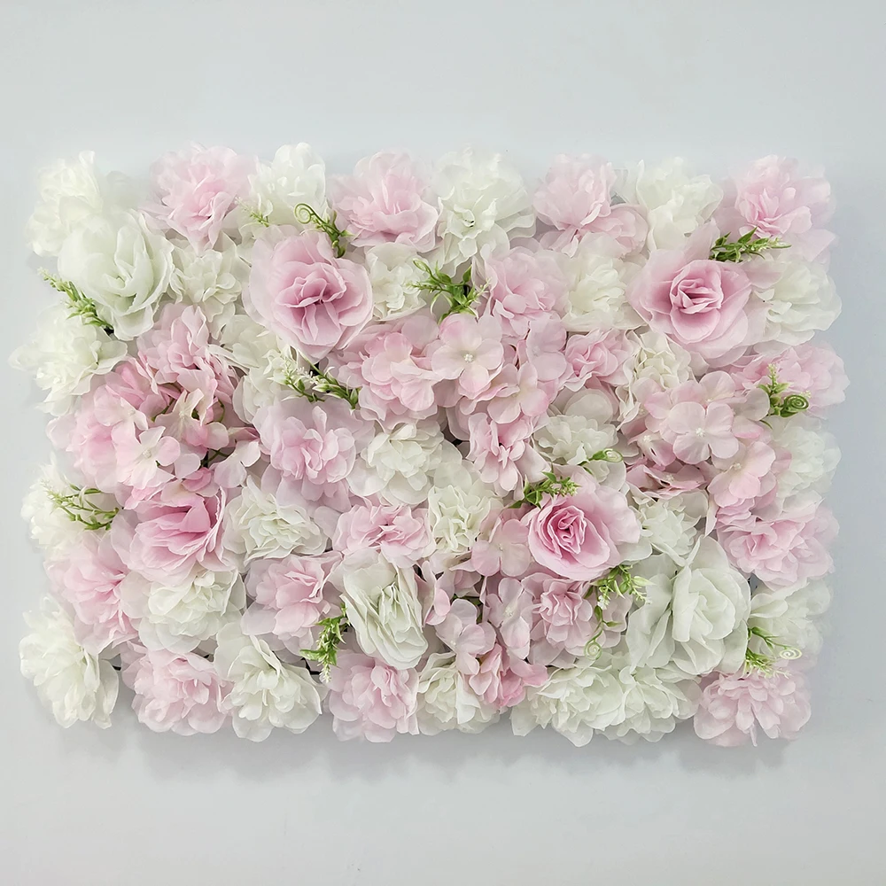 15Pcs Artificial Flower Panels for 1.8mx2m Flower Wall Backdrop Wedding Decoration Baby Shower Birthday Party Shop Backdrop