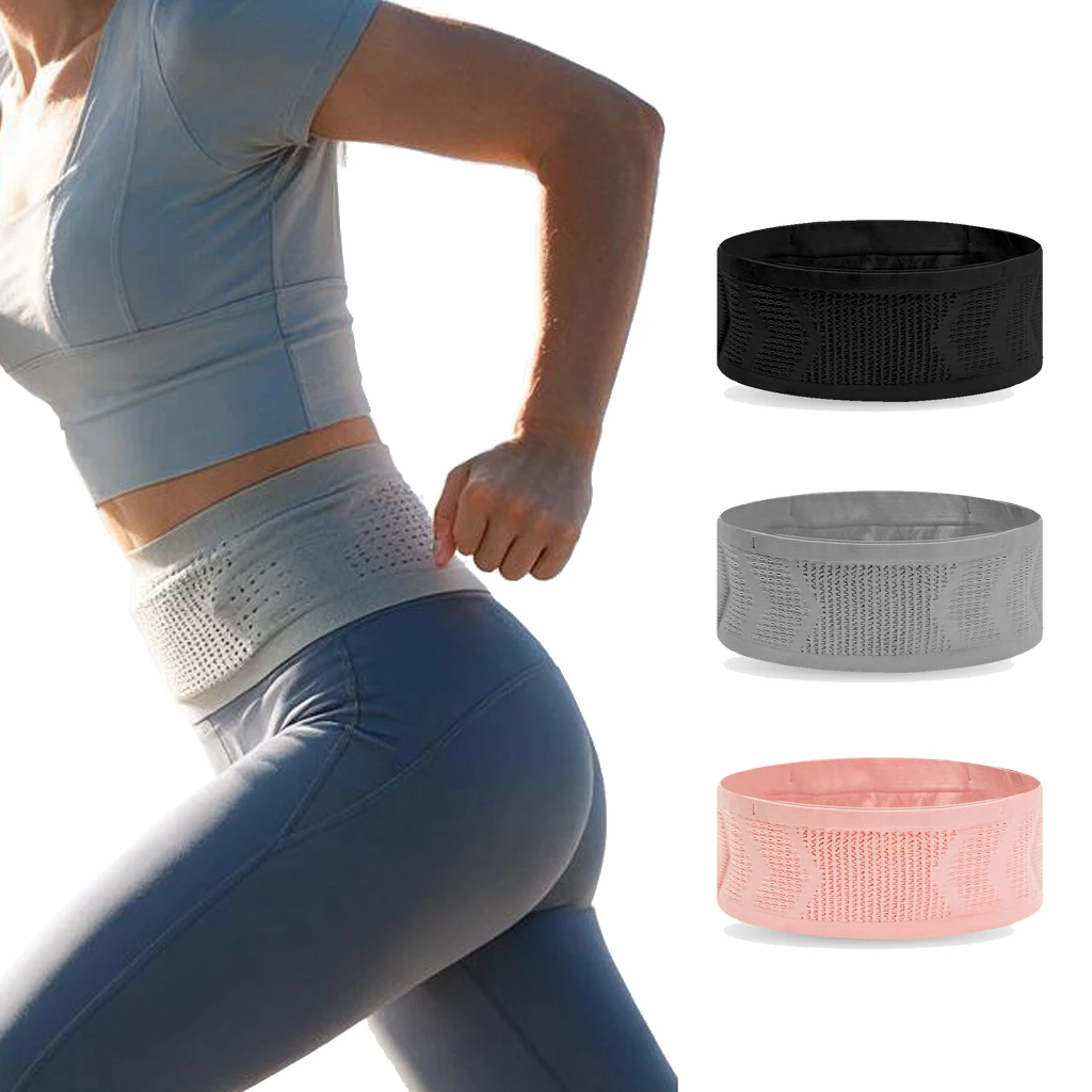 Seamless Invisible Running Waist Belt Bag, Elastic Lightweight Mobile Phone Bag, Portable Gym Cycling Pouch for Workout Fitness