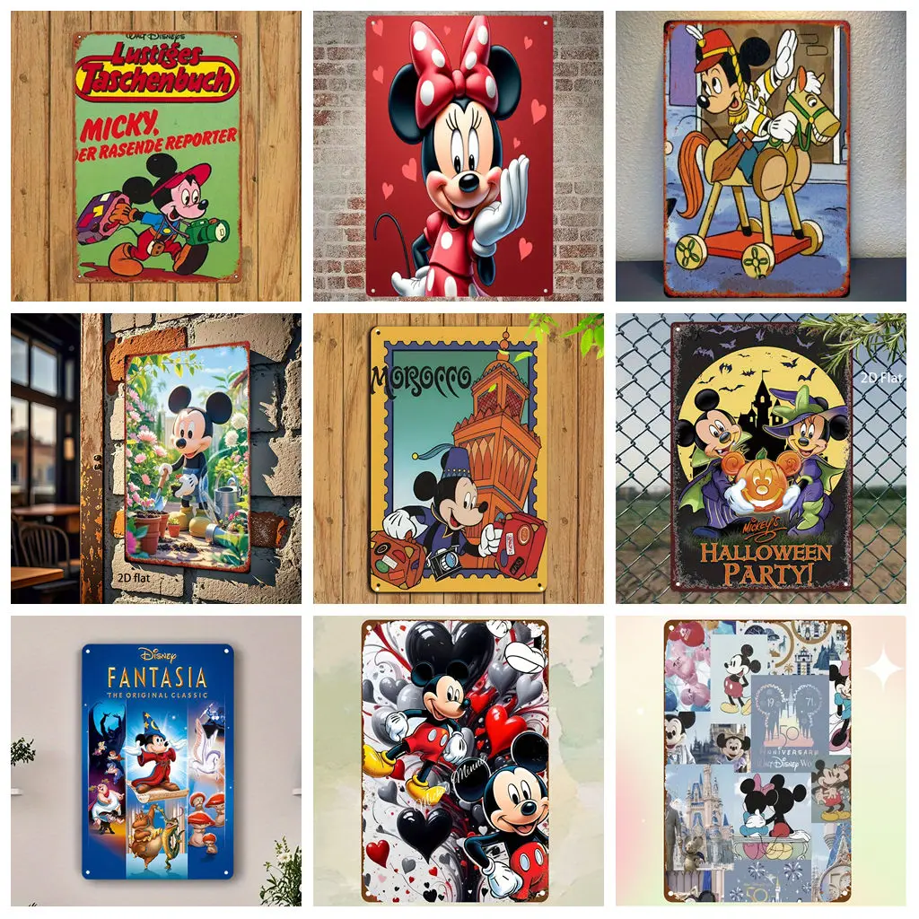 

Miniso Mickey Retro Funny Bar Metal Sign, Retro Plaque, Sign, Alcohol Drinker, Pub, Club, Man Cave, Kitchen Wall Decoration