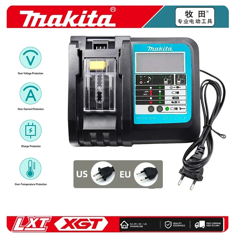 

Original Makita DC18RC-LED lithium-ion battery 18V 14.4V 3A charger, for Makita BL1850, BL1840, BL1830,electric tool chargers