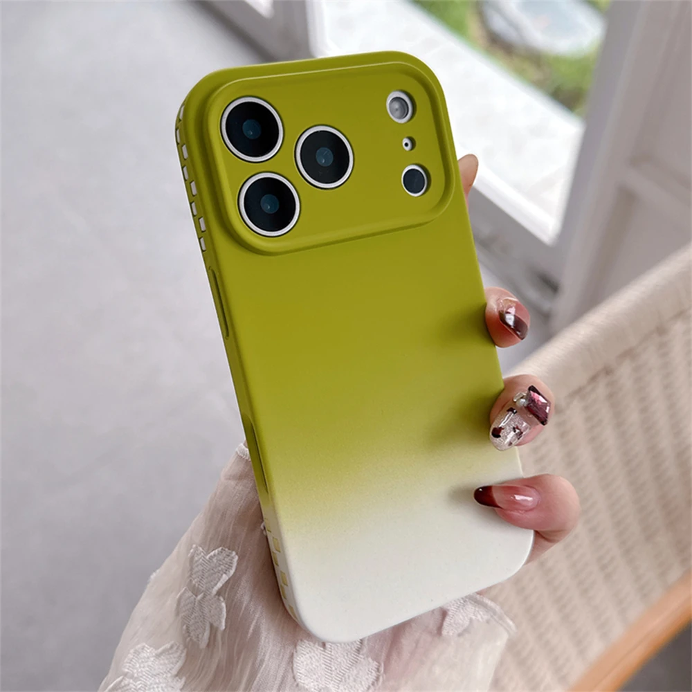 Luxury Candy Liquid Silicone Colorful Case For iPhone 17 16 15 14 13 12 Pro Max Soft Shockproof Full Lens Protection Cases Cover