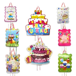1pcs/lot Birthday Pinata Birthday cake piñata Birthday Party Deco pinjat Event Party Decoration Girls Boys Kids birthday piñata