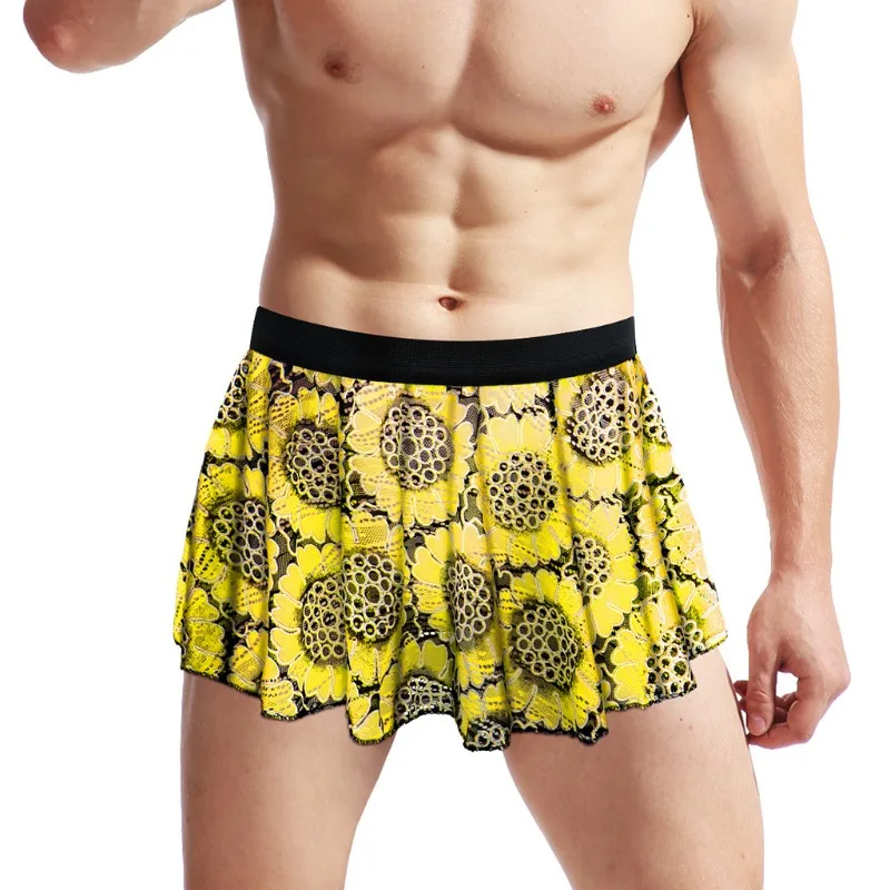 Unisex Pleated Mini Skirt with Elastic Waist