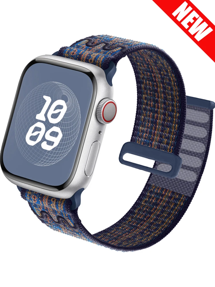 Apple Watch用スポーツストラップ,iwatchシリーズ5,8,se,7,6,5,ul2,44mm,40mmおよび49mm, 45mm 41mm、42mm、44mm