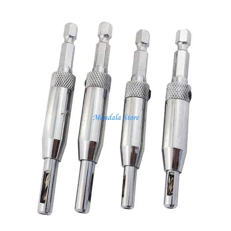 U2JC Durable Centering Drill Bit with for Key Hinge Set Tools 5/64 Inch 7/64 Inch 9/64 Inch 11/64 Inch for Woodworki