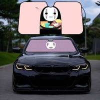 K-Kaonashi Anime Cartoon Cartoon Car Sunshade Front Window Cover Windshield Sun Shade Car Visor Protection Interior Accessories