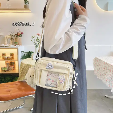 New Kawaii Bag Girls 2024 New JK 투명 가방 여성용 소형 크로스 바디 백 지갑과 핸드백 숄더 백 Itabag Bolso