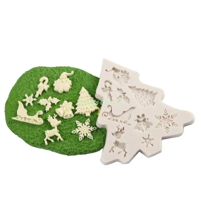 X90F Soap Molds Silicone Craft Mold Handmade Soap Craft Family Christmas Tree