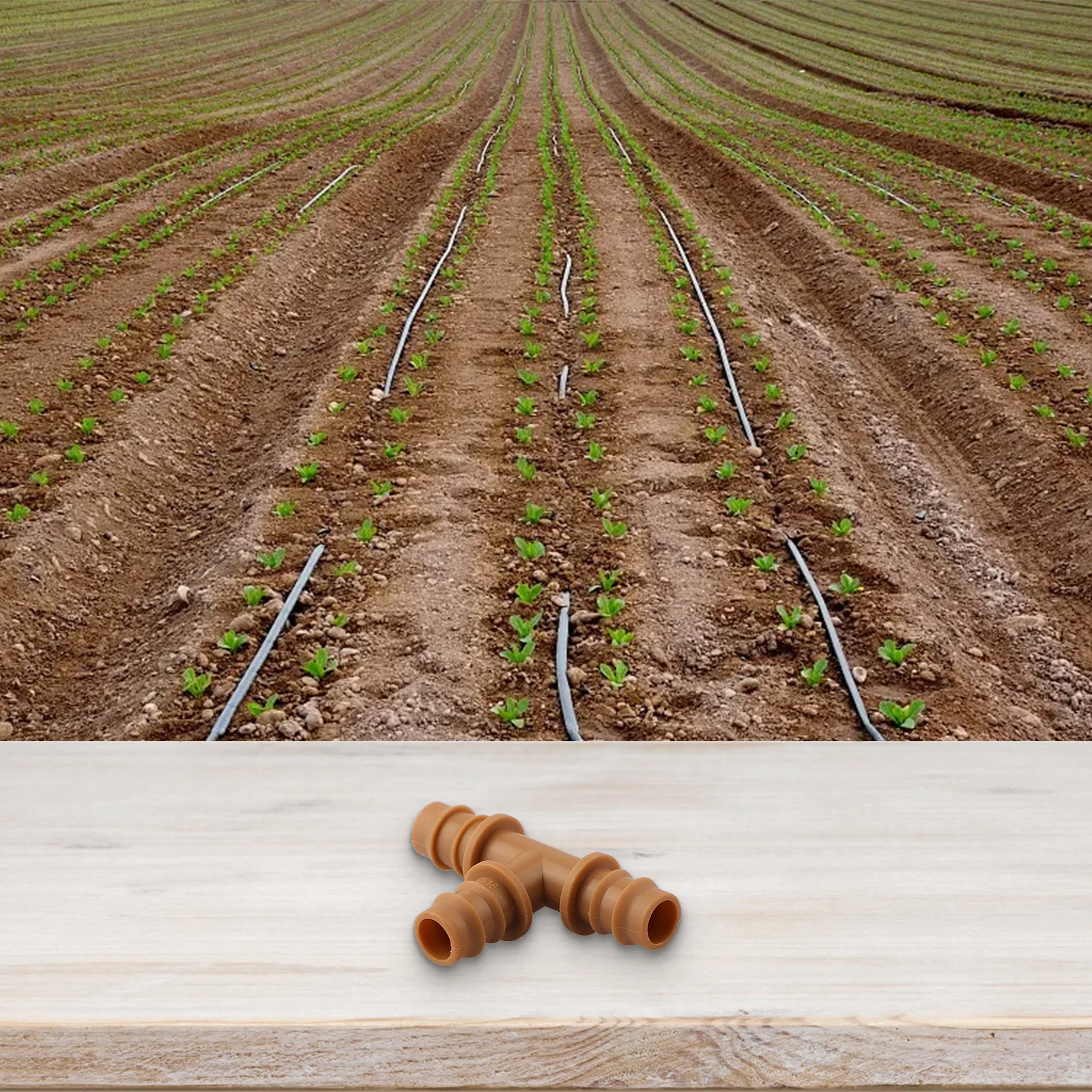 Easy Installation 16mm Barbed Tee Fittings for Efficient Drip Irrigation Pack of 24 Connectors for Garden Lawn Irrigation