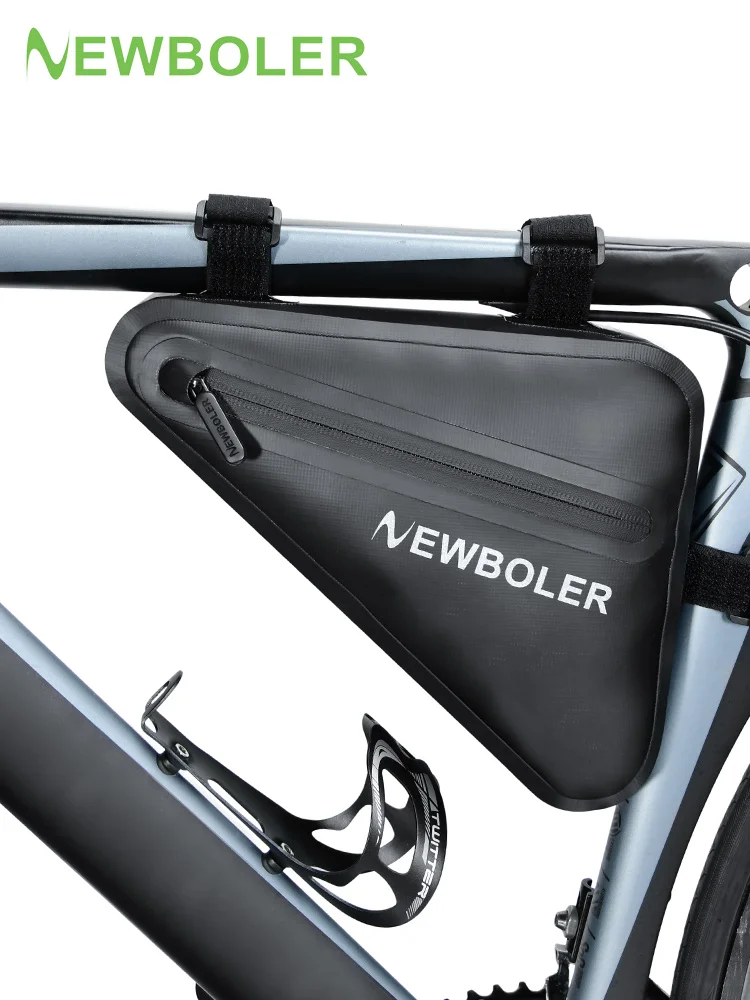 AliExpress NEWBOLER Bicycle Triangle Bag 2.5L Bike Frame Front Tube Bag Waterproof Cycling Bag Pannier Ebike Tool Bag Accessories