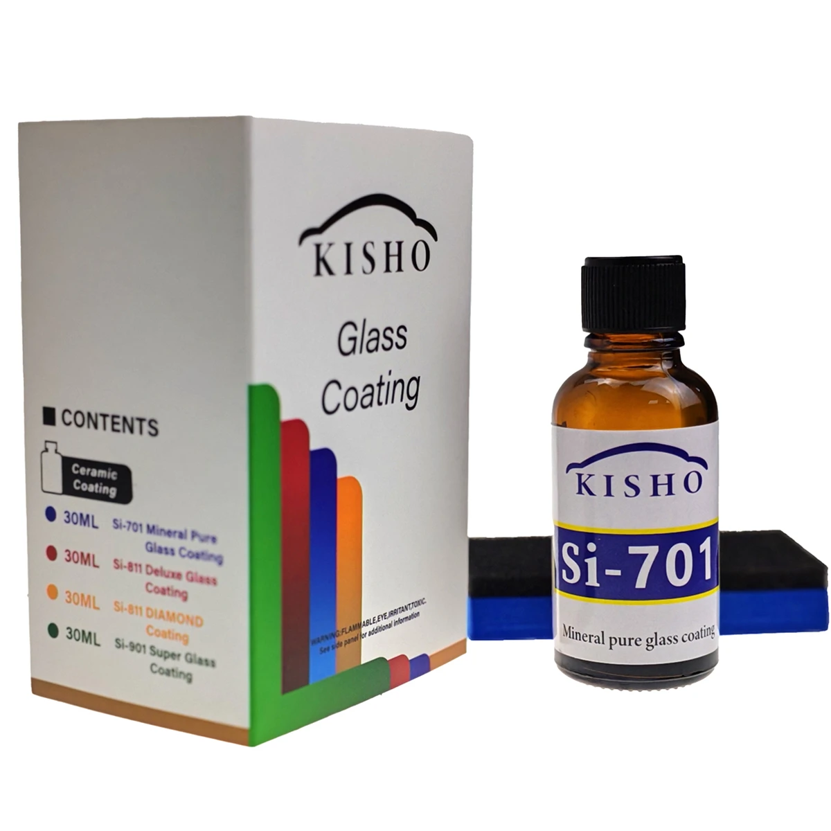SI-701 KISHO Auto Flüssig-Keramikbeschichtung Hydrophobe Glas-Graphen-Keramikbeschichtung Lackpflege Anti-Kratz Glasbeschichtung Autopolitur