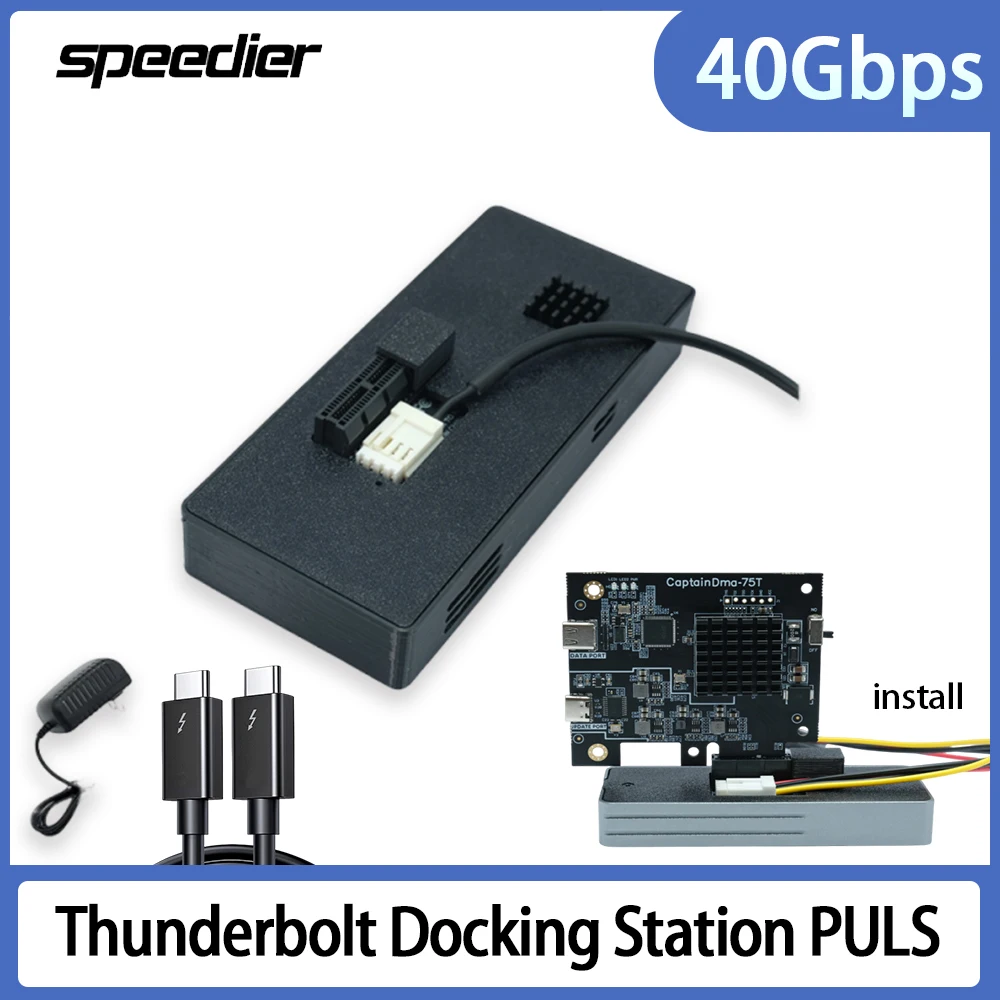 

Thunderbolt Docking Station PULS to USB4 Expansion Laptop PCIe DMA Capture Card 40Gbps