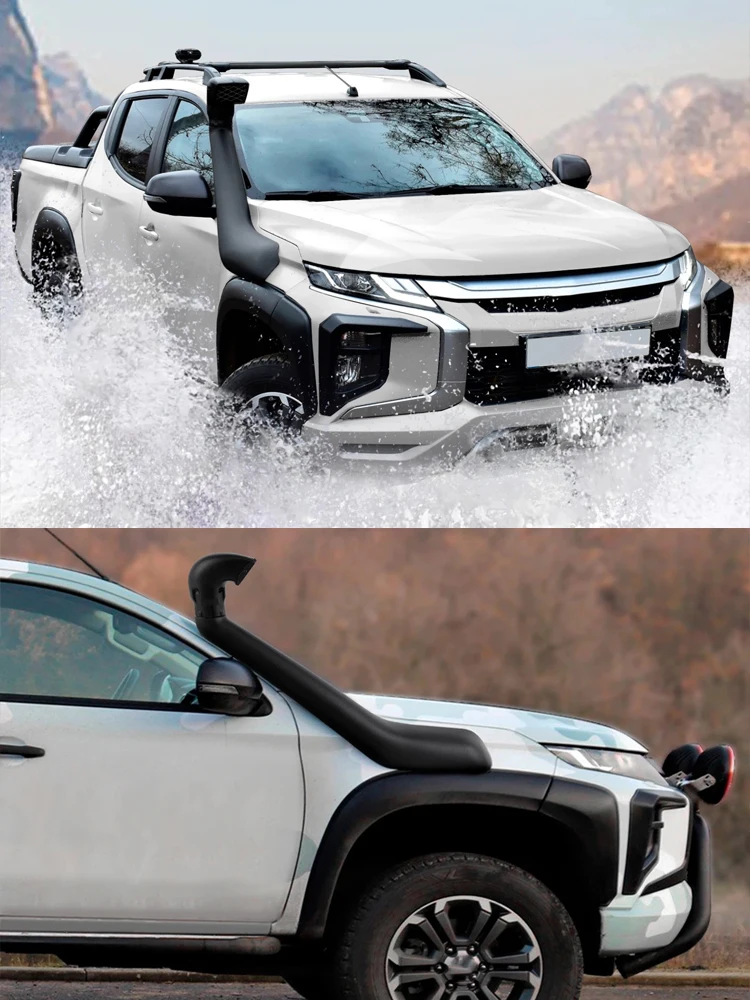 

Car Air Intakes System Snorkel Kit For Mitsubishi Triton L200 2019 2020 2021 2022 2023 Raised Airintake Off Road 4x4 Accessories