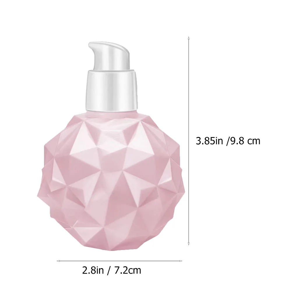 6 pçs rosa creme para as mãos garrafas de plástico forma durian recarregável loção maquiagem sub garrafas recipiente dispensadores