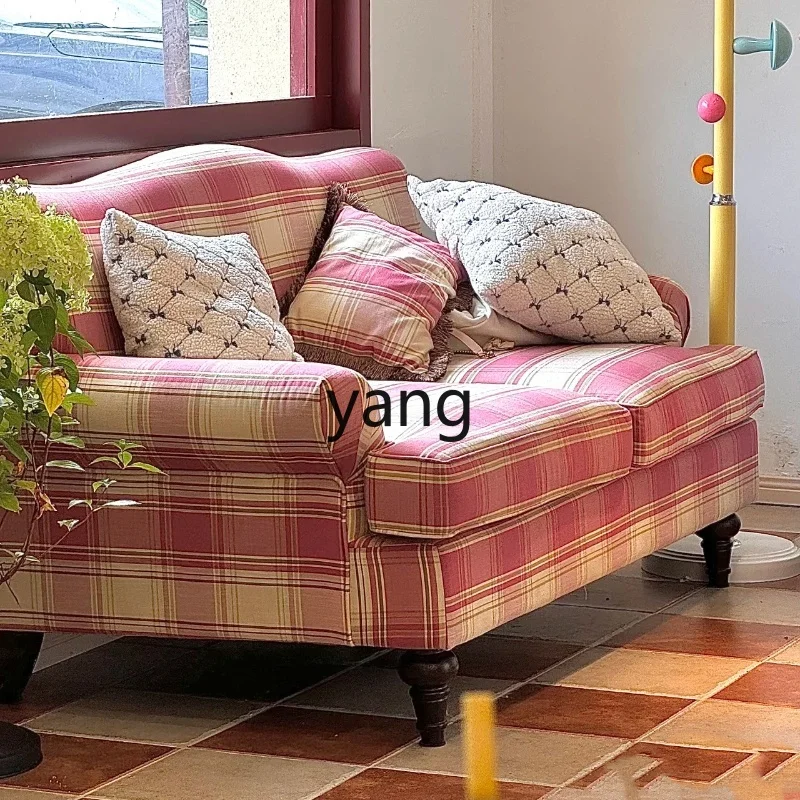 LMM غرفة نوم ذات قماش فرعي على الطراز الرعوي القديم وأريكة مزدوجة ثلاثية للإفطار