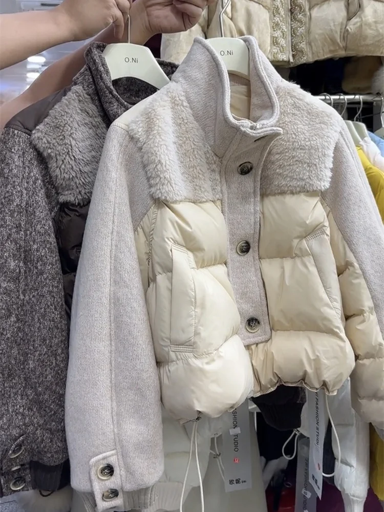 

Модная хлопковая куртка для женщин, пальто с эффектом похудения, осенне-зимняя новинка, бренд Qimoda.