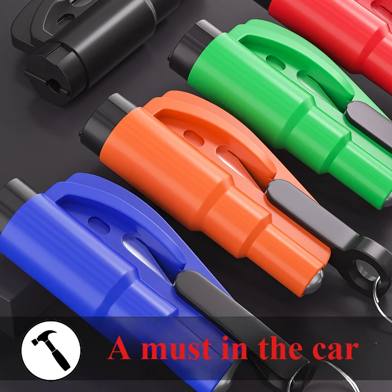 20pcs Broken Window Hammer Car Safety Hammer Auto Glass Window Breaking Tool Escape Safety Hammer Belt Cutter Emergency Tools