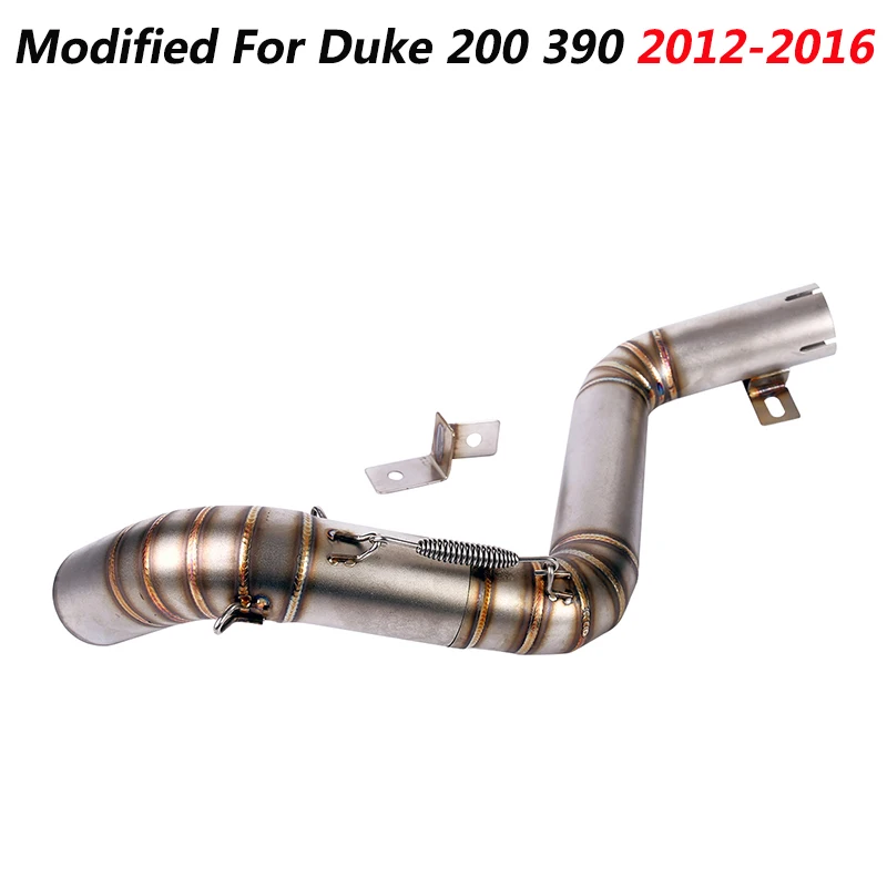 

Slip On Motorcycle Mid Connect Tube Middle Link Pipe Stainless Steel Exhaust System Modified For Duke 200 390 2012-2016